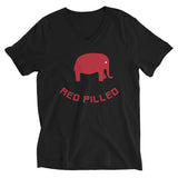 Red Pilled | Unisex Short Sleeve V-Neck T-Shirt