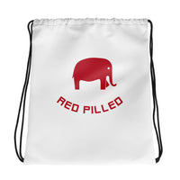 Red Pilled Drawstring bag